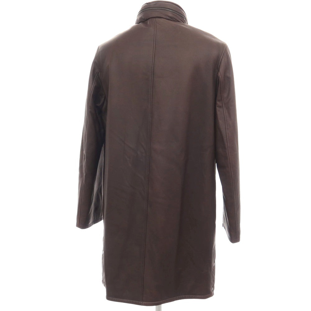 【中古】セラファン SERAPHIN 鹿革 ディアレザー 中綿入りコート ダークブラウン【サイズ48】【 状態ランクD 】【 メンズ 】