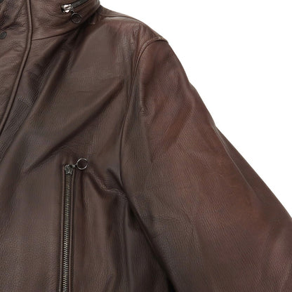 【中古】セラファン SERAPHIN 鹿革 ディアレザー 中綿入りコート ダークブラウン【サイズ48】【 状態ランクD 】【 メンズ 】