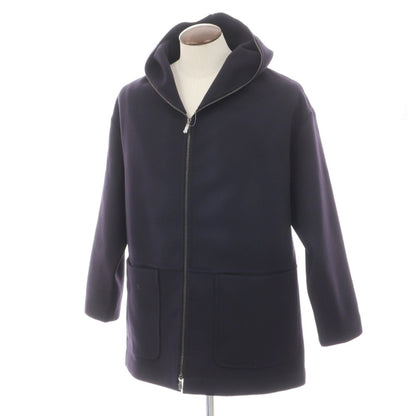 【新品】マーロ Malo ウールカシミヤ フルジップ フーデッドブルゾン ネイビー【サイズXL】【 状態ランクN 】【 メンズ 】
