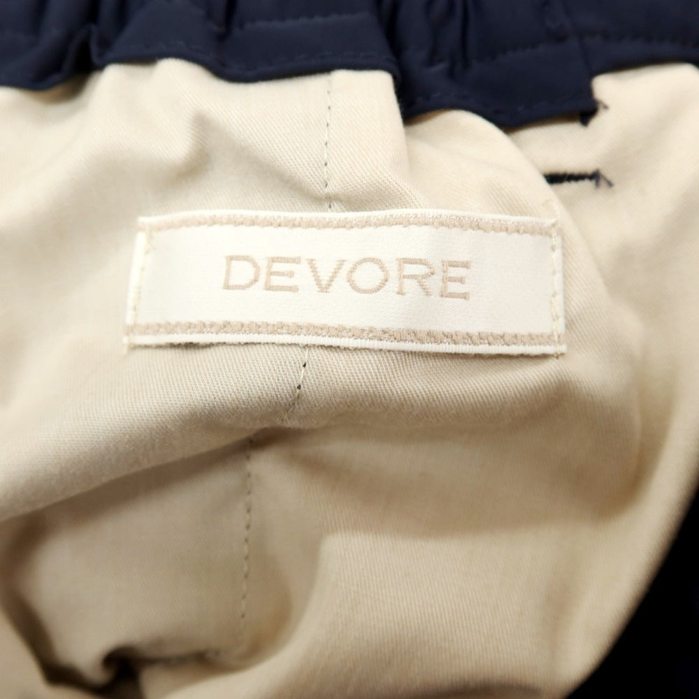【新品】デヴォレ インチピット DEVORE Incipit ストレッチ ナイロン イージースラックスパンツ ネイビー【サイズ52】【 状態ランクN 】【 メンズ 】