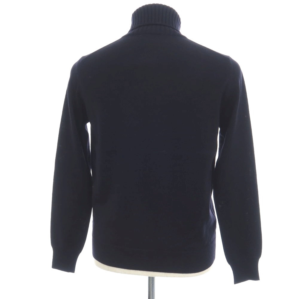 【新品】クルチアーニ CRUCIANI ウール タートルネック プルオーバーニット ダークネイビー【サイズ44】【 状態ランクN 】【 メンズ 】