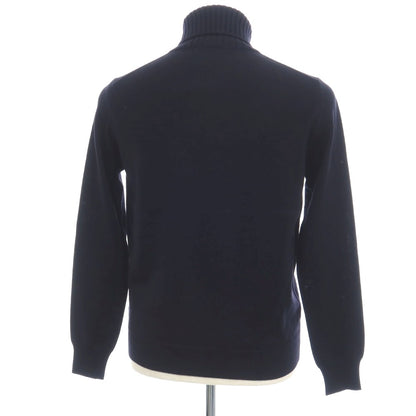 【新品】クルチアーニ CRUCIANI ウール タートルネック プルオーバーニット ダークネイビー【サイズ44】【 状態ランクN 】【 メンズ 】