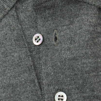 【新品】クルチアーニ CRUCIANI ウール 長袖 ポロニット グレー【サイズ46】【 状態ランクN 】【 メンズ 】