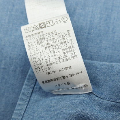 【中古】マーロ Malo コットン カジュアルシャツ ライトブルー【サイズ39】【 状態ランクD 】【 メンズ 】