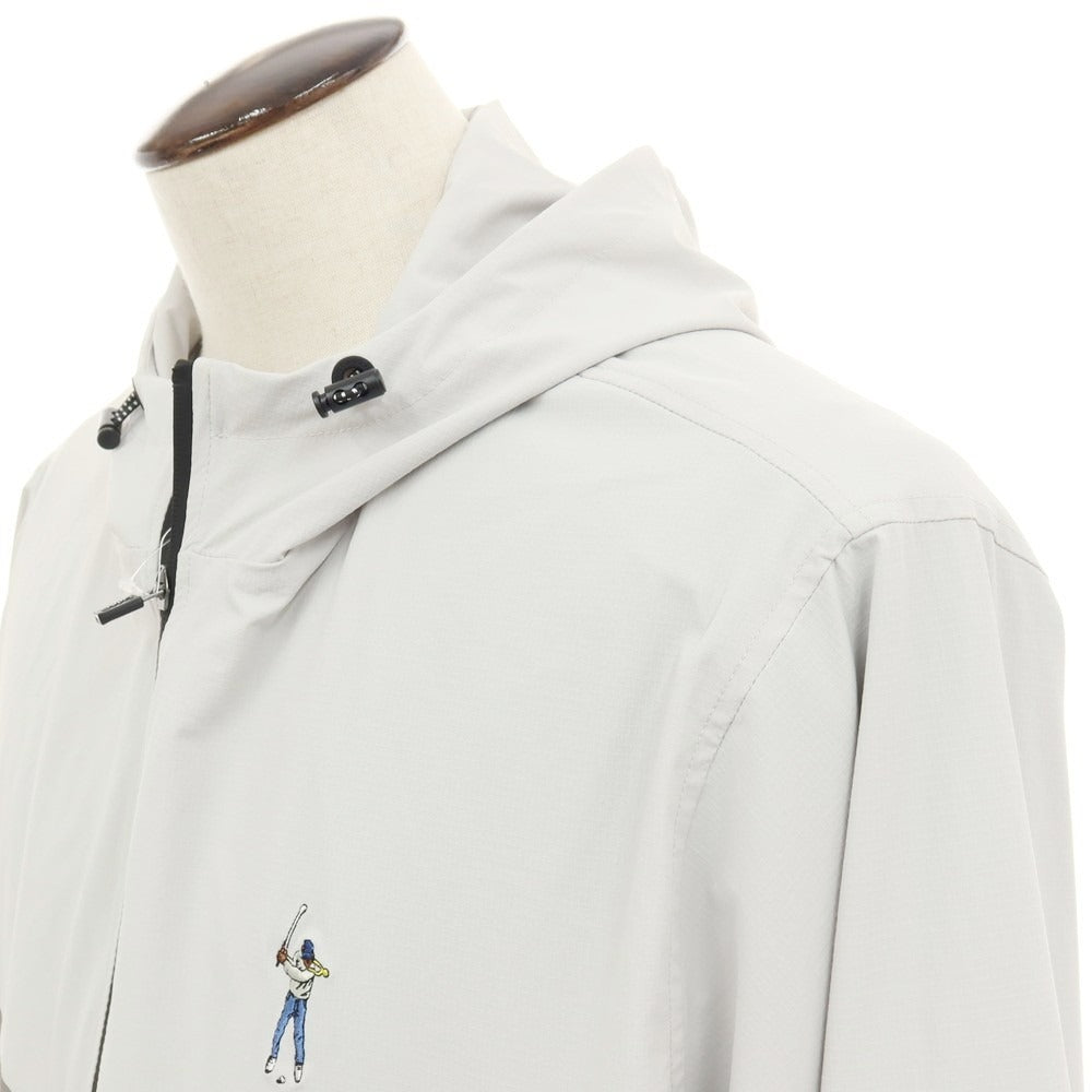 【中古】イーストサイドゴルフ Eastside Golf ストレッチ ナイロン カラーブロッキング ウインドブレーカー ブルゾン ブラックxグレー【サイズ2XL】【 状態ランクB 】【 メンズ 】