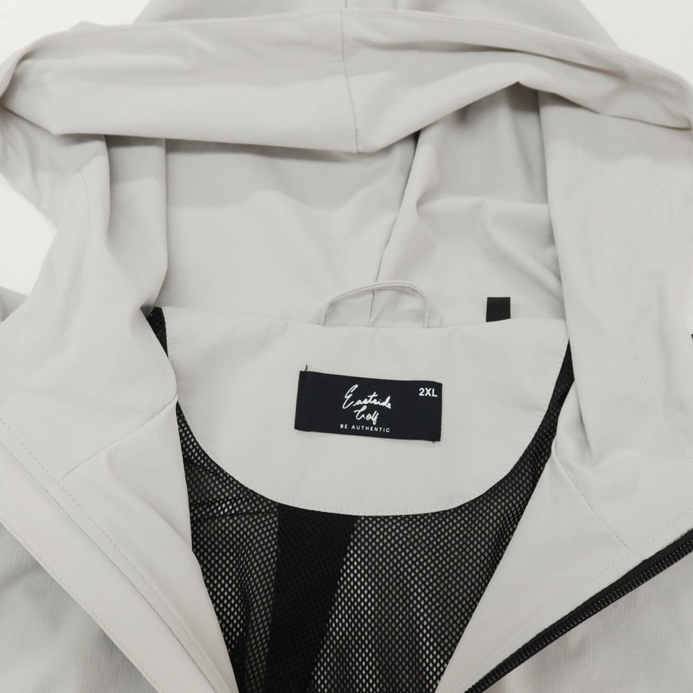 【中古】イーストサイドゴルフ Eastside Golf ストレッチ ナイロン カラーブロッキング ウインドブレーカー ブルゾン ブラックxグレー【サイズ2XL】【 状態ランクB 】【 メンズ 】