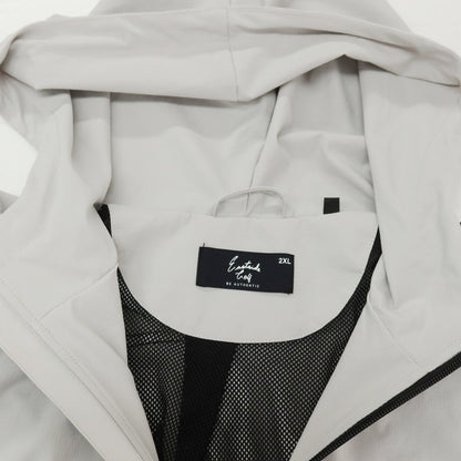 【中古】イーストサイドゴルフ Eastside Golf ストレッチ ナイロン カラーブロッキング ウインドブレーカー ブルゾン ブラックxグレー【サイズ2XL】【 状態ランクB 】【 メンズ 】