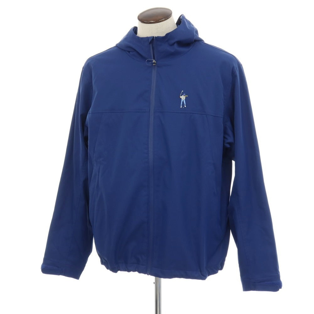 【中古】イーストサイドゴルフ Eastside Golf ポリエステル ジップアップ フーデッドブルゾン ネイビー【サイズ2XL】【 状態ランクB 】【 メンズ 】