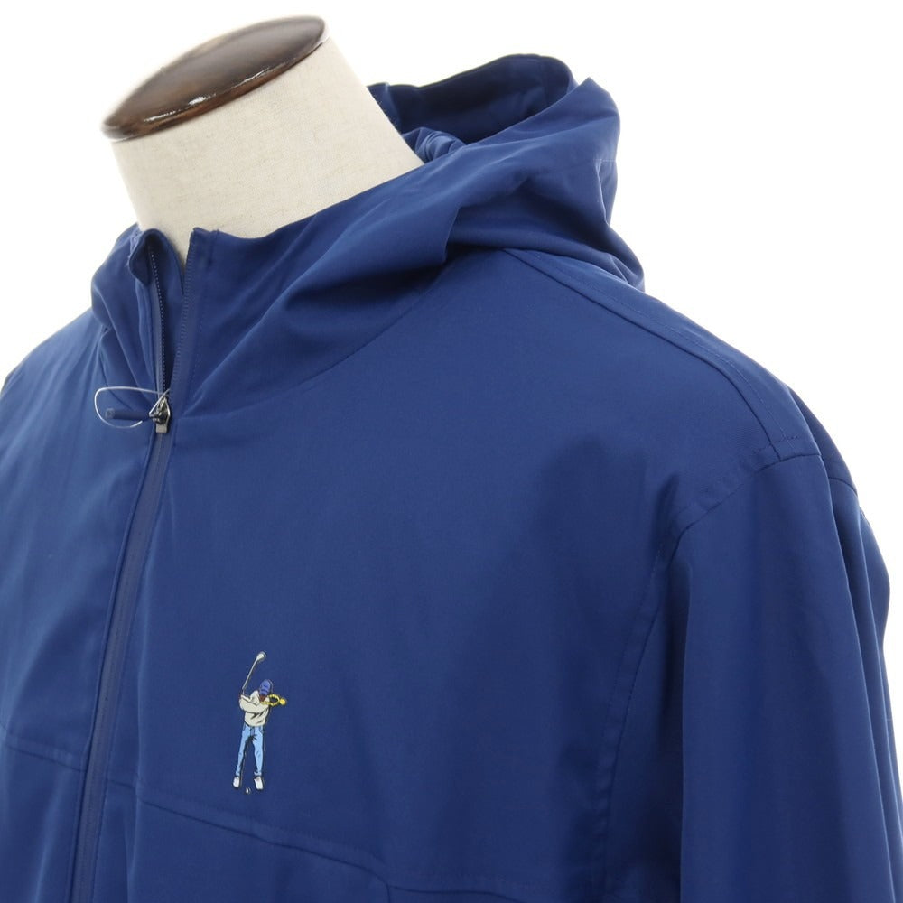 【中古】イーストサイドゴルフ Eastside Golf ポリエステル ジップアップ フーデッドブルゾン ネイビー【サイズ2XL】【 状態ランクB 】【 メンズ 】