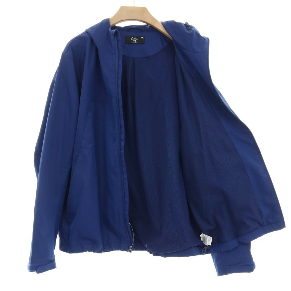 【中古】イーストサイドゴルフ Eastside Golf ポリエステル ジップアップ フーデッドブルゾン ネイビー【サイズ2XL】【 状態ランクB 】【 メンズ 】