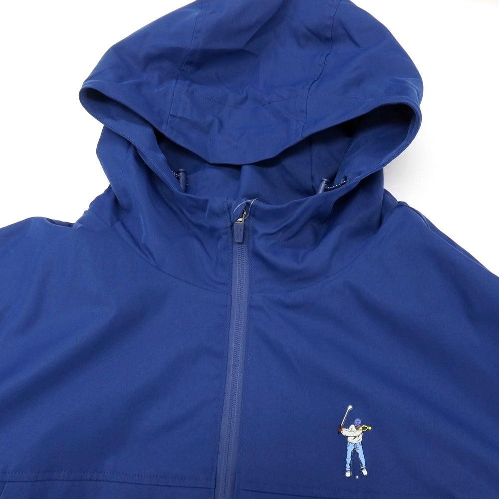 【中古】イーストサイドゴルフ Eastside Golf ポリエステル ジップアップ フーデッドブルゾン ネイビー【サイズ2XL】【 状態ランクB 】【 メンズ 】