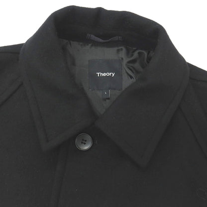 【中古】セオリー theory ウール ステンカラーコート ブラック【サイズL】【 状態ランクB 】【 メンズ 】