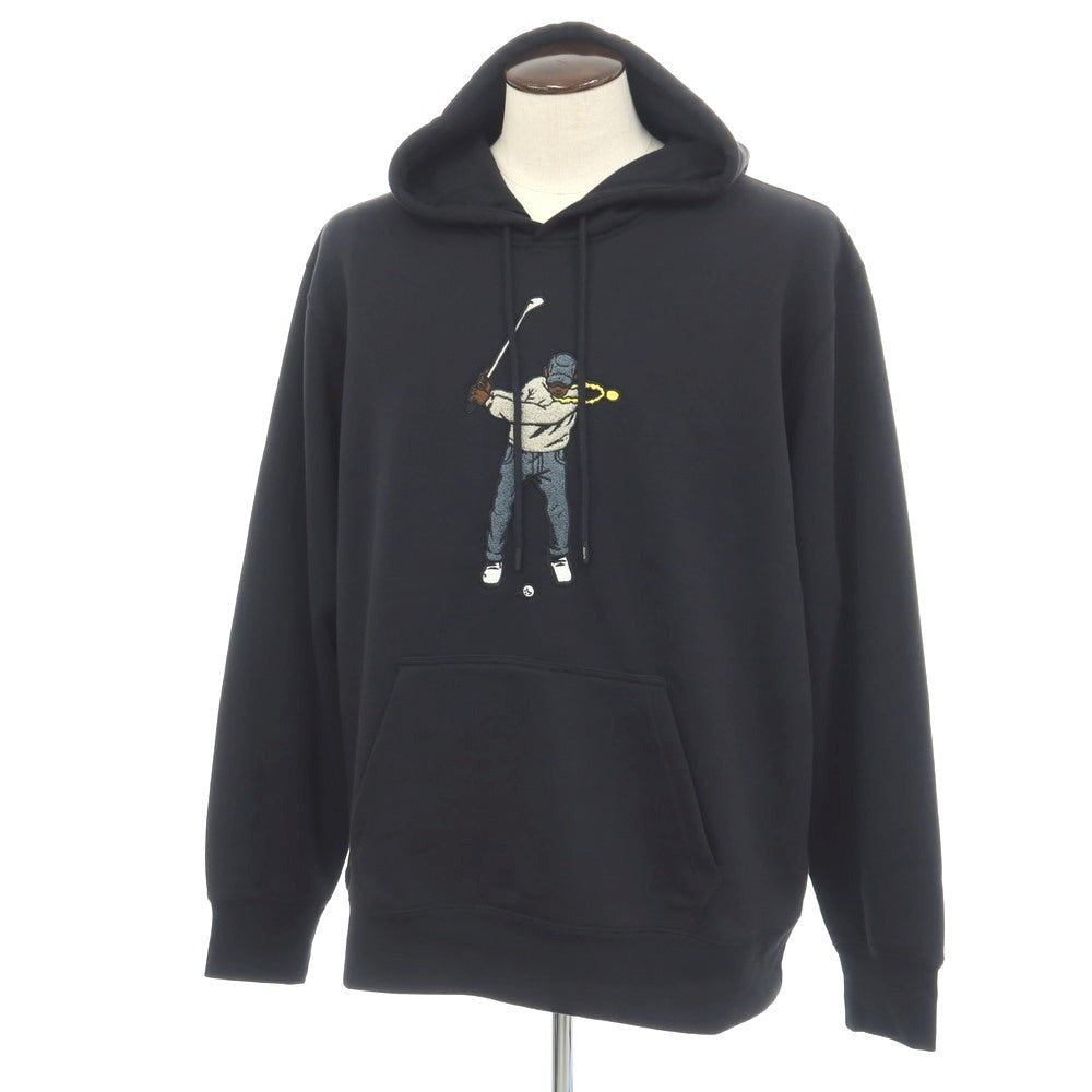 【中古】イーストサイドゴルフ Eastside Golf コットンポリエステル スウェット スウィングマン プルオーバー パーカー ブラックネイビー【サイズXL】【 状態ランクC 】【 メンズ 】