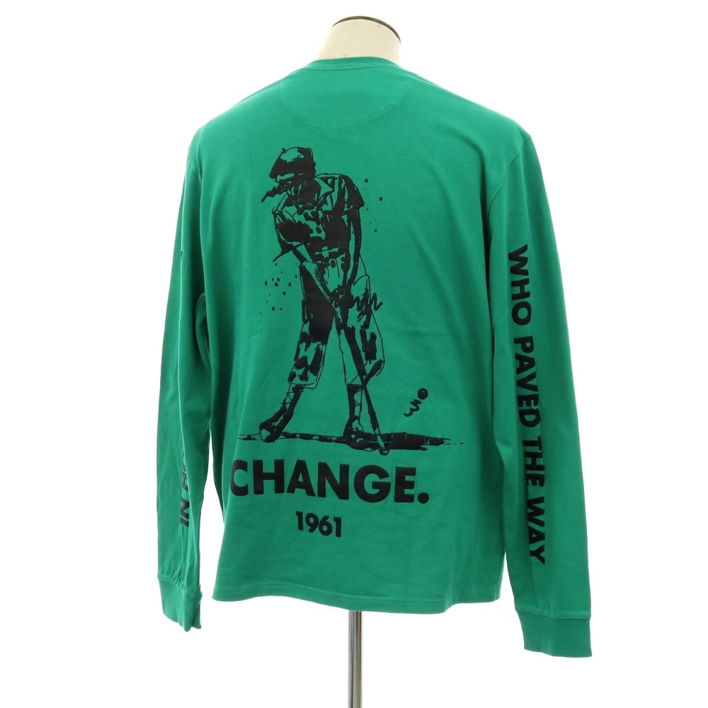 【中古】イーストサイドゴルフ Eastside Golf コットン クルーネック 長袖Ｔシャツ グリーン【サイズXXL】【 状態ランクC 】【 メンズ 】