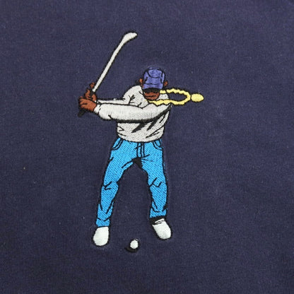 【中古】イーストサイドゴルフ Eastside Golf コットン クルーネック 半袖Ｔシャツ ネイビー【サイズXXL】【 状態ランクC 】【 メンズ 】