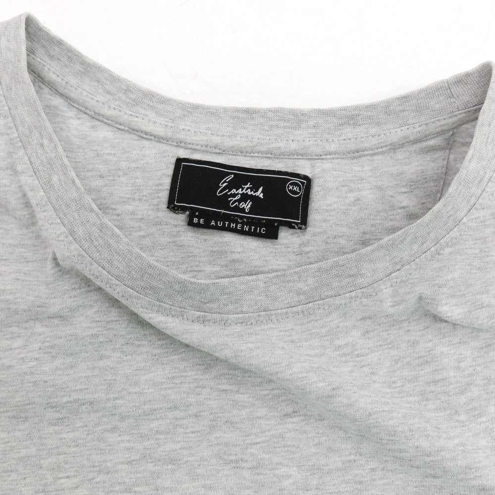 【中古】イーストサイドゴルフ Eastside Golf コットン クルーネック 半袖Ｔシャツ ライトグレー【サイズXXL】【 状態ランクC 】【 メンズ 】