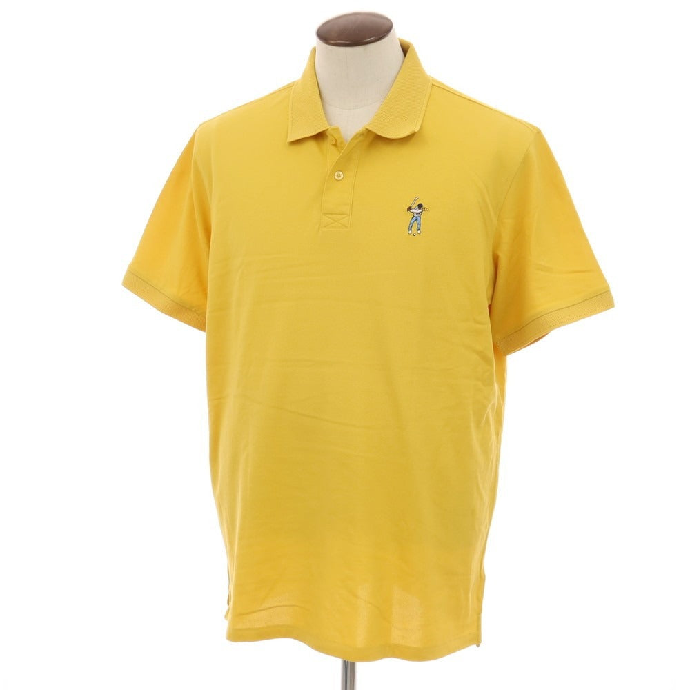 【中古】イーストサイドゴルフ Eastside Golf コットンポリエステルポリウレタン 鹿の子 半袖ポロシャツ イエロー【サイズXXL】【 状態ランクB 】【 メンズ 】
