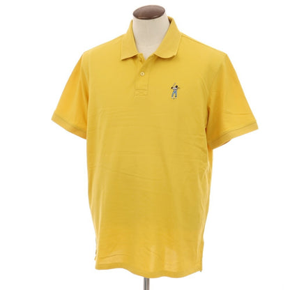 【中古】イーストサイドゴルフ Eastside Golf コットンポリエステルポリウレタン 鹿の子 半袖ポロシャツ イエロー【サイズXXL】【 状態ランクB 】【 メンズ 】