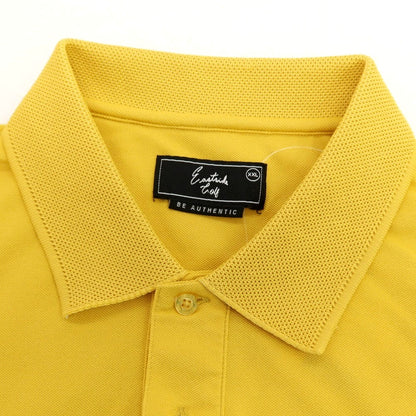 【中古】イーストサイドゴルフ Eastside Golf コットンポリエステルポリウレタン 鹿の子 半袖ポロシャツ イエロー【サイズXXL】【 状態ランクB 】【 メンズ 】