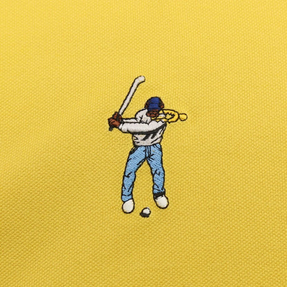 【中古】イーストサイドゴルフ Eastside Golf コットンポリエステルポリウレタン 鹿の子 半袖ポロシャツ イエロー【サイズXXL】【 状態ランクB 】【 メンズ 】