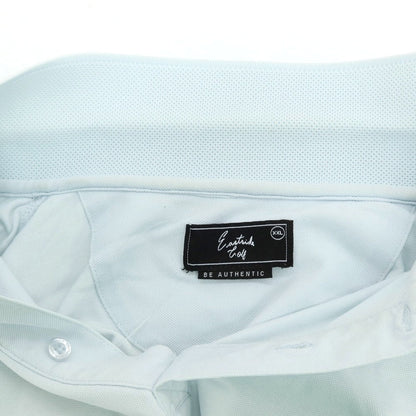 【中古】イーストサイドゴルフ Eastside Golf コットンポリエステルポリウレタン 鹿の子 半袖ポロシャツ ライトブルー【サイズXXL】【 状態ランクC 】【 メンズ 】