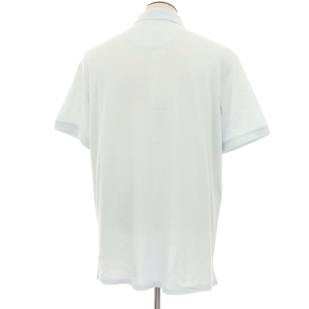 【中古】イーストサイドゴルフ Eastside Golf コットンポリエステルポリウレタン 鹿の子 半袖ポロシャツ ライトブルー【サイズXXL】【 状態ランクC 】【 メンズ 】
