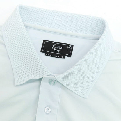 【中古】イーストサイドゴルフ Eastside Golf コットンポリエステルポリウレタン 鹿の子 半袖ポロシャツ ライトブルー【サイズXXL】【 状態ランクC 】【 メンズ 】