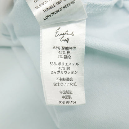 【中古】イーストサイドゴルフ Eastside Golf コットンポリエステルポリウレタン 鹿の子 半袖ポロシャツ ライトブルー【サイズXXL】【 状態ランクC 】【 メンズ 】