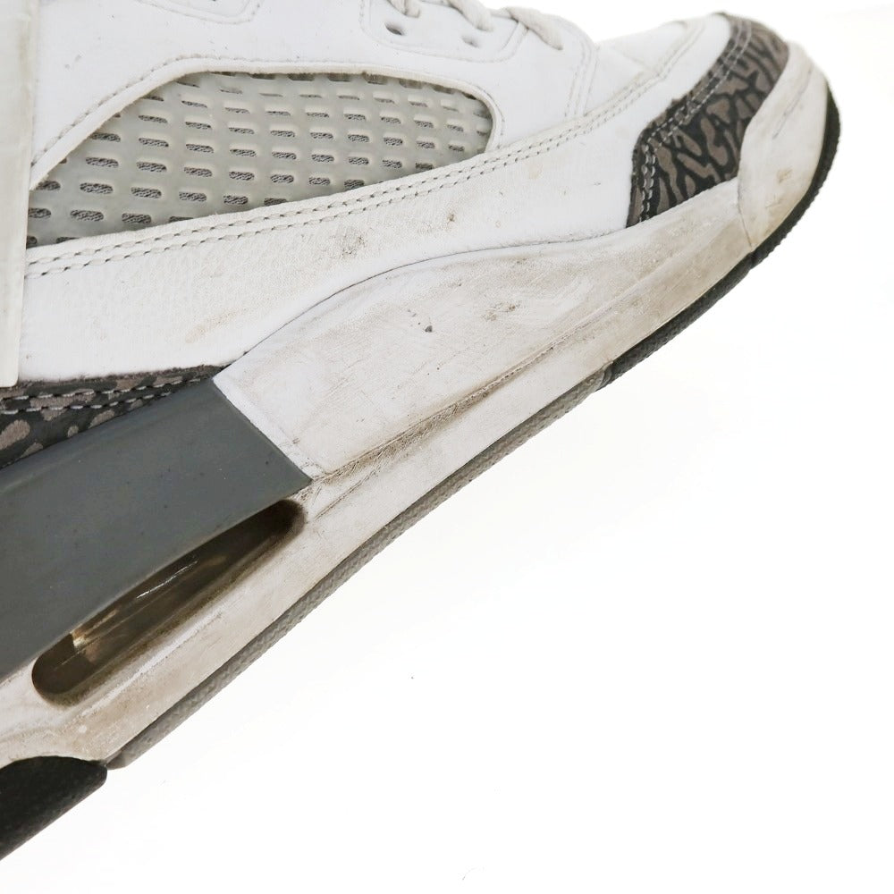 【中古】ナイキ NIKE JORDAN SPIZIKE LOW FQ1759-102 レザー スニーカー ホワイトxグレー【サイズ29】【 状態ランクC 】【 メンズ 】