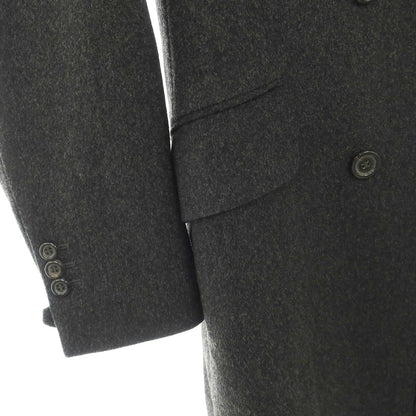 【中古】イヴサンローランリヴゴーシュ Yves Saint Laurent rive gauche トムフォード期 ウール チェスターフィールドコート チャコールグレー【サイズ44】【 状態ランクC 】【 メンズ 】