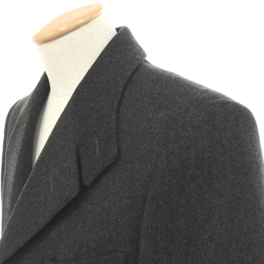 【中古】イヴサンローランリヴゴーシュ Yves Saint Laurent rive gauche トムフォード期 ウール チェスターフィールドコート チャコールグレー【サイズ44】【 状態ランクC 】【 メンズ 】