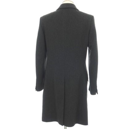 【中古】イヴサンローランリヴゴーシュ Yves Saint Laurent rive gauche トムフォード期 ウール チェスターフィールドコート チャコールグレー【サイズ44】【 状態ランクC 】【 メンズ 】
