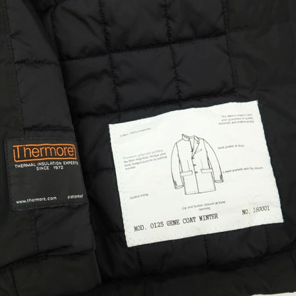 【中古】アスペジ ASPESI Thermore ポリエステル GENE COAT 中綿入りコート ブラック【サイズXS】【 状態ランクB 】【 メンズ 】