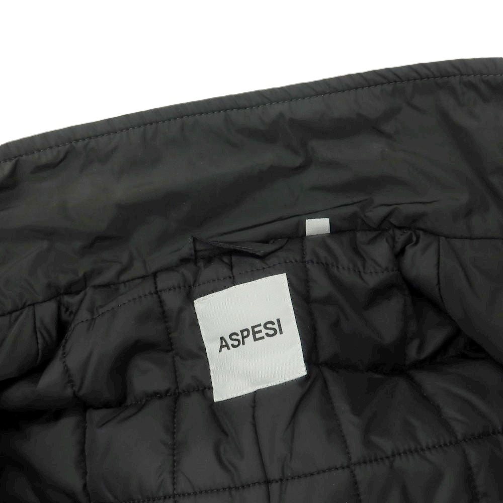 【中古】アスペジ ASPESI Thermore ポリエステル GENE COAT 中綿入りコート ブラック【サイズXS】【 状態ランクB 】【 メンズ 】