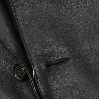 【中古】ディオールオム Dior Homme エディ期 2005SS 羊革 レザー1B テーラードジャケット ブラック【サイズ46】【 状態ランクB 】【 メンズ 】