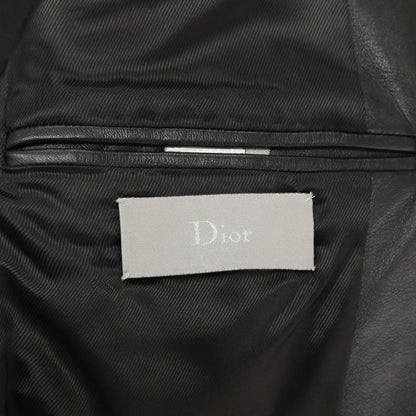 【中古】ディオールオム Dior Homme エディ期 2005SS 羊革 レザー1B テーラードジャケット ブラック【サイズ46】【 状態ランクB 】【 メンズ 】