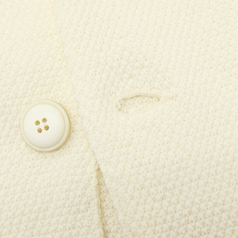【中古】ラルディーニ LARDINI コットン 2B ニットジャケット オフホワイト【サイズXS】【 状態ランクB 】【 メンズ 】