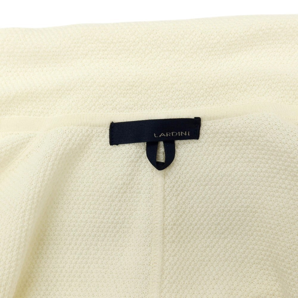 【中古】ラルディーニ LARDINI コットン 2B ニットジャケット オフホワイト【サイズXS】【 状態ランクB 】【 メンズ 】