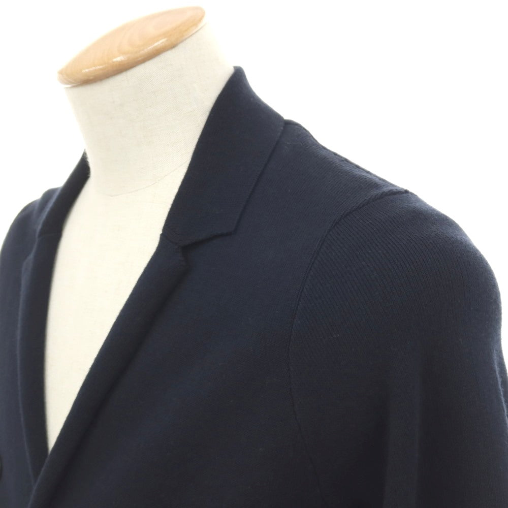 【中古】ザノーネ ZANONE コットン ダブル6B ニットジャケット ネイビー【サイズ44】【 状態ランクB 】【 メンズ 】