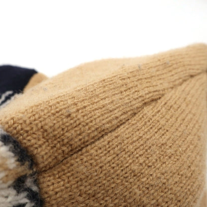【中古】ラコステ LACOSTE ウールナイロンポリウレタン チェック ニットジャケット ベージュxネイビー【サイズXS】【 状態ランクB 】【 メンズ 】