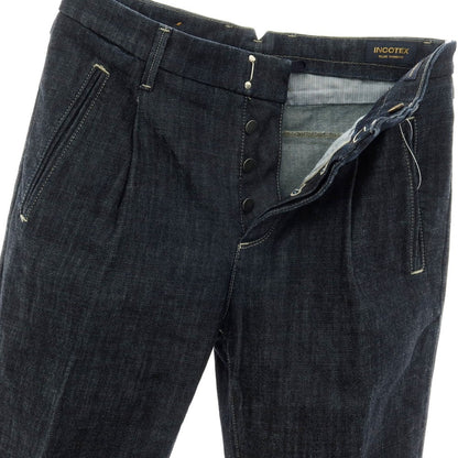 【中古】インコテックス ブルーディヴィジョン INCOTEX BLUE DIVISION ストレッチ コットン デニムパンツ ジーンズ ネイビー【サイズ29】【 状態ランクB 】【 メンズ 】
