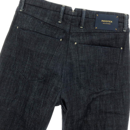 【中古】インコテックス ブルーディヴィジョン INCOTEX BLUE DIVISION ストレッチ コットン デニムパンツ ジーンズ ネイビー【サイズ29】【 状態ランクB 】【 メンズ 】