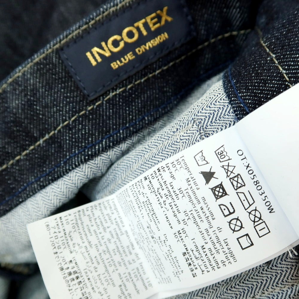 【中古】インコテックス ブルーディヴィジョン INCOTEX BLUE DIVISION ストレッチ コットン デニムパンツ ジーンズ ネイビー【サイズ29】【 状態ランクB 】【 メンズ 】