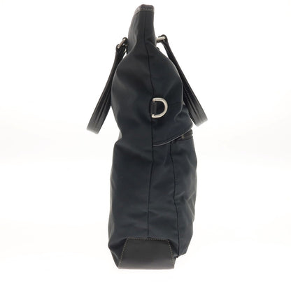 【中古】コーチ COACH ナイロン系 レザー トートバッグ ネイビー【 状態ランクB 】【 メンズ 】