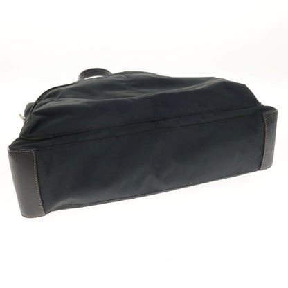 【中古】コーチ COACH ナイロン系 レザー トートバッグ ネイビー【 状態ランクB 】【 メンズ 】