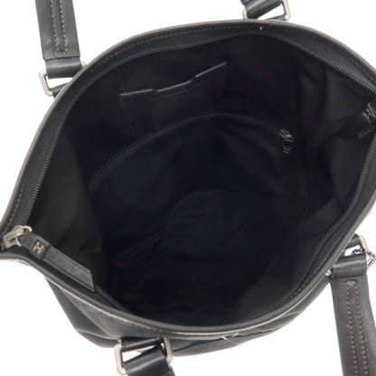 【中古】コーチ COACH ナイロン系 レザー トートバッグ ネイビー【 状態ランクB 】【 メンズ 】
