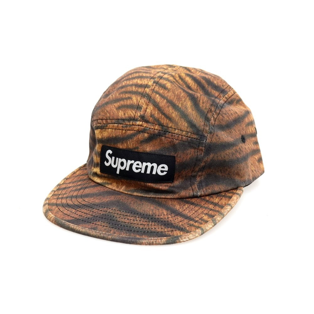 【中古】シュプリーム Supreme 2025年秋冬 Washed Chino Twill Camp Cap キャンプキャップ 帽子 ブラウンxブラック【サイズONE SIZE（58cm）】【 状態ランクB 】【 メンズ 】