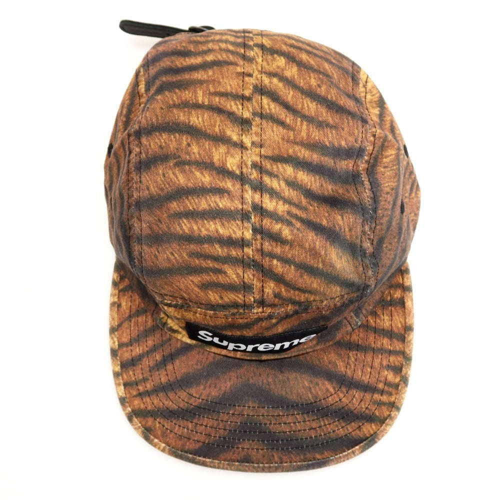 【中古】シュプリーム Supreme 2025年秋冬 Washed Chino Twill Camp Cap キャンプキャップ 帽子 ブラウンxブラック【サイズONE SIZE（58cm）】【 状態ランクB 】【 メンズ 】