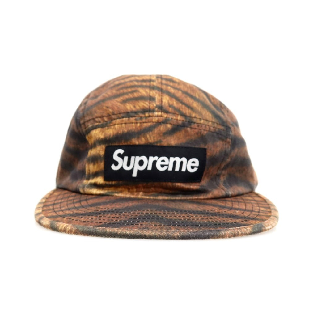 【中古】シュプリーム Supreme 2025年秋冬 Washed Chino Twill Camp Cap キャンプキャップ 帽子 ブラウンxブラック【サイズONE SIZE（58cm）】【 状態ランクB 】【 メンズ 】