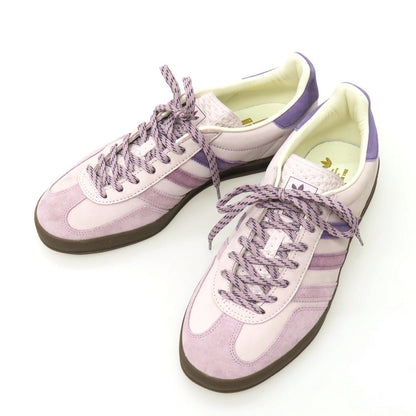 【中古】【未使用】キス KITH × adidas GAZELLE INDOOR レザー スニーカー ライトパープル【サイズ27cm】【 状態ランクS 】【 メンズ 】